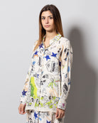 Camicia Tiffany con disegni -  SEMICOUTURE |  Risvolto.com