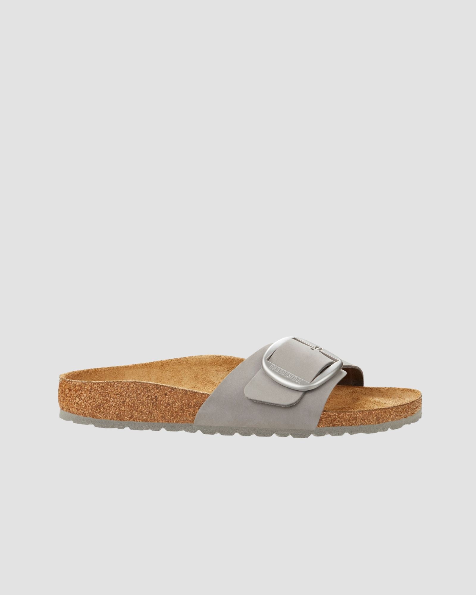 Madrid Big Buckle Nubuck Gray - BIRKENSTOCK | Risvolto.com