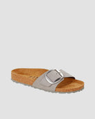 Madrid Big Buckle Nubuck Gray - BIRKENSTOCK | Risvolto.com