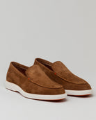 Mocassino in suede - SANTONI | Risvolto.com