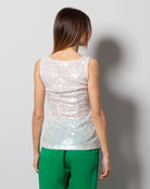 Top smanicato con paillettes - PAROSH | Risvolto.com